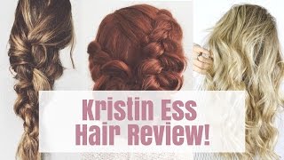 Kristin Ess Hair Products for Target Review  Try On [upl. by Ahcmis803]