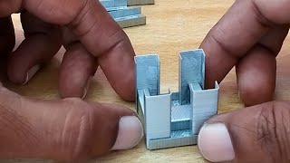 Staples cube tutorial  cube with stapler pins [upl. by Garnette]