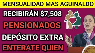 CONFIRMADO PENSIONADOS DEL IMSS RECIBIRÁN PAGO EXTRA DE 7508 EN NOVIEMBRE INCLUYENDO AGUINALDO [upl. by Atikahs]