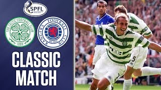 Celtic 62 Rangers 270800  Demolition Derby and THAT Larsson Chip  SPFL Classics [upl. by Minsk732]