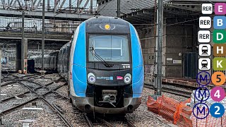 Paris France 🇫🇷  Station Gare du Nord – Métro 4 5 2 • RER B D • Transilien H K [upl. by Cheng762]