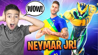 New NEYMAR JR Skin in FORTNITE  Royalty Gaming [upl. by Amalbena]