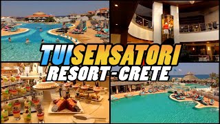 TUI BLUE SENSATORI Resort Atlantica Caldera Palace  Analipsi  Crete 4k [upl. by Egroej266]