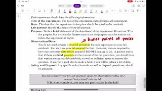 Lab Notebook Guidelines [upl. by Braasch]