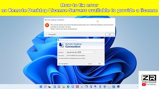 How to fix error no Remote Desktop License Servers available to provide a license [upl. by Bigot]