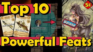 Top 10 Most Powerful Feats in DnD 5E [upl. by Amick999]