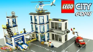 LEGO CITY Le Commissariat de Police 60141 Review Speed Build français [upl. by Johna]