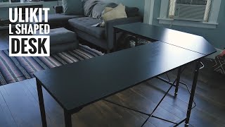 ULIKIT LShaped desk Build Best budget desk Ive ever used [upl. by Aislehc]