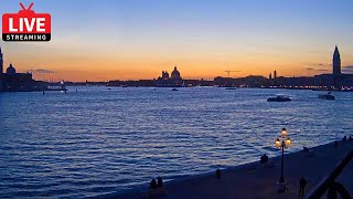 🔴 Venice Live Cam  San Marco Basin in Live Streaming  Webcam en direct ベネチア ライブ [upl. by Bosch]