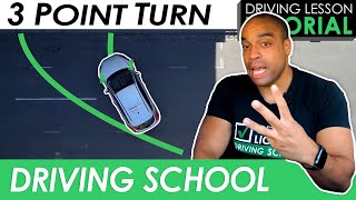 How to do a 3 Point Turn Manoeuvre  Driving Tutorial  Updated 2023 [upl. by Nnayllek]