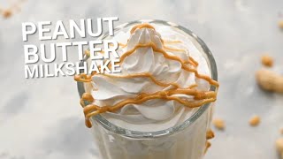 How to Make a Peanut Butter Milkshake [upl. by Zzahc]