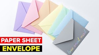 How to Make Paper Envelope  DIY Easy Paper Envelope [upl. by Atteloj386]