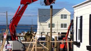 House raising piling installation [upl. by Omari]