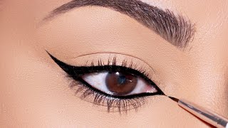 Try this technique to Apply PERFECTLY THIN Eyeliner You’ll LOVE it [upl. by Linders]