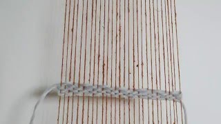 How to make twill weaving diagonal pattern Weaving tutorial for beginners [upl. by Edahsalof83]