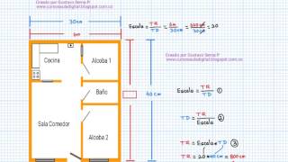 Como Calcular Escalas y Dimensiones en Planos [upl. by Kessler]