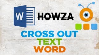 How to Cross Out Text in Word  How to Strikethrough Text in Word 2016 [upl. by Kessel]