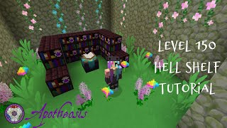 Level 150 Hellshelf Enchanting Table Tutorial  Apotheosis  Glitterati Gaming [upl. by Alleiram]