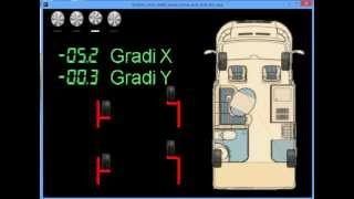 arduino  processing livella con decimo di grado tilt sensor accelerometer 15G [upl. by Bouchier]