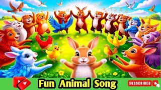 जानवर हरदम मस्ती में हिंदी बालगीत Animals Always Having Fun Hindi Kids’ Song KIDS POETRY 20 [upl. by Ynattir503]