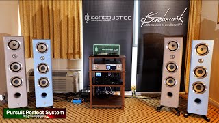 IsoAcoustics GAIA Speaker Isolator DEMO amp Look at product range  Bristol HiFi Show 2020 [upl. by Boniface257]