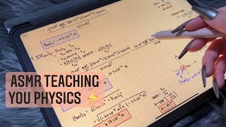 ASMR Teaching you physics  Electric Force ⚡️ iPad writing close whispers [upl. by Standish]