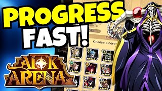 FAST PROGRESS TIPS 2021 AFK ARENA [upl. by Nirre265]