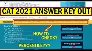 CAT 2021 Response sheet out Answer key Normalisation Chances of Getting Good colleges cat2021 [upl. by Odawa]