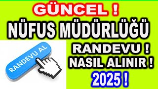 NÜFUS MÜDÜRLÜĞÜ RANDEVU NASIL ALINIR  GÜNCEL [upl. by Friday169]