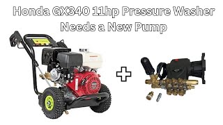 Honda pressure washer pump replacement [upl. by Arakihc]