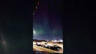 Aurora Borealis show at past 6 AM today auroraborealis northernlights today amazing canada [upl. by Tamiko]