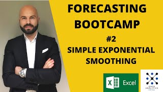 FORECASTING BOOTCAMP 2 Simple Exponential Smoothing in Excel [upl. by Nuawaj]