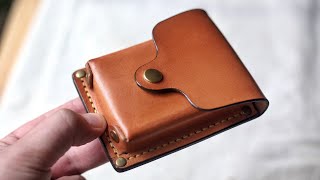 My SECRET Leather Patina Process  DIY Playing Card Case [upl. by Otilia]