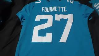 Leonard Fournette Jaguars Teal Vapor Limited NFL Jersey Unboxing [upl. by Zurn892]