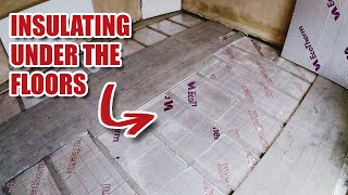 How we INSULATE under the floors 1920s Renovation Part 26 [upl. by Johnny153]