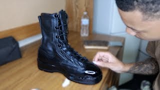 HOW TO SHINE MILITARY BOOTS 2019 [upl. by Acirehs]