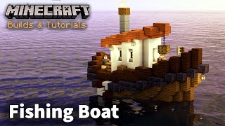 Minecraft How to build an Ocean Dock Trader Tutorial [upl. by Partan]