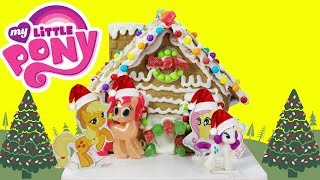 MY LITTLE PONY Gingerbread House Kit DIY Holiday Fun [upl. by Naeerb]