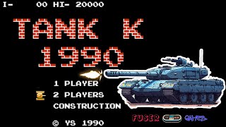 Tank K 1990 Stage 112 2 Player Solo 1007 Famicom Speedrun retro [upl. by Oned699]