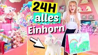 Wir MÜSSEN alles mit Einhorn kaufen 24 Stunden 😳  ViktoriaSarina [upl. by Ennahgiel]