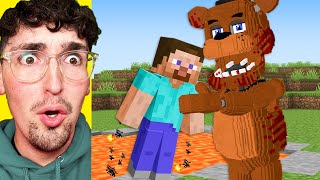 I Scared My Friend as FNAF in Minecraft [upl. by Cassie751]