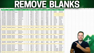 How to Remove Blank Rows in Excel  3 Methods to Delete Empty Cells [upl. by Nnahteb112]