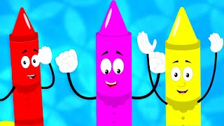 Open Shut Them Crayons Song Nursery Rhymes amp Kids Videos [upl. by Hedberg796]