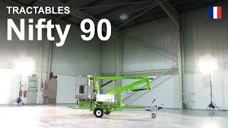 Nacelle élévatrice tractable  Nifty 90 vidéo du produit [upl. by Alver]