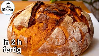 Brot selbst backen mit Hefe [upl. by Wymore]