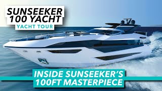 Sunseeker 100 Yacht full tour  Inside Sunseekers new 100ft masterpiece  Motor Boat amp Yachting [upl. by Bein652]