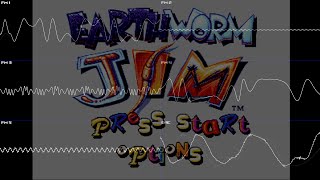 Earthworm Jim Mega DriveGenesis  Full Oscilloscope View [upl. by Nyleahs]