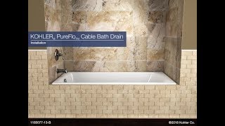 Installation and Product Overview  PureFlo Cable Bath Drain [upl. by Ethelda]