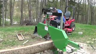 Using a Harbor Freight Sawmill [upl. by Sikleb]