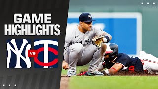 Yankees vs Twins Game Highlights 51424  MLB Highlights [upl. by Adnaugal783]